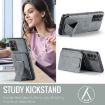 Samsung Galaxy A52 Leather Card Holder Phone Case - Grey - 7