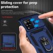 Samsung Galaxy A42 5G Sliding Camshield Holder Phone Case Blue - 7