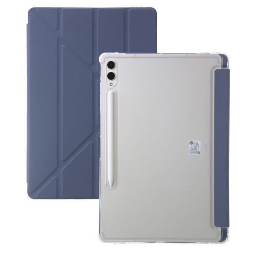 Samsung Galaxy Tab S9 FE Clear Acrylic Deformation Leather Tablet Case - 1