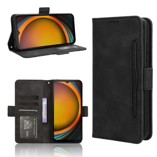 Samsung Galaxy Xcover 7 Leather Phone Case - Black - 1