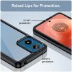 Motorola Moto G04 Colorful Series Acrylic Hybrid TPU Phone Case - Black - 6