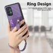 Samsung Galaxy A32 4G Retro Cross Wristband Wallet Leather Back Phone Case - Purple - 3