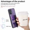 Samsung Galaxy A32 4G Retro Cross Wristband Wallet Leather Back Phone Case - Purple - 7