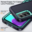 Samsung Galaxy A15 5G Waterproof Rugged Phone Case - Dark Blue + Light Blue - 5