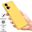 Yellow Liquid Silicone Shockproof Phone Case for Motorola Moto G04/G24 - 2