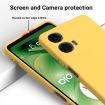Yellow Liquid Silicone Shockproof Phone Case for Motorola Moto G04/G24 - 3