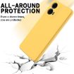 Yellow Liquid Silicone Shockproof Phone Case for Motorola Moto G04/G24 - 4