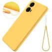 Yellow Liquid Silicone Shockproof Phone Case for Motorola Moto G04/G24 - 6