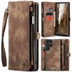 Samsung Galaxy S24 Ultra 5G CaseMe 008 Leather Phone Case (Brown) - 1