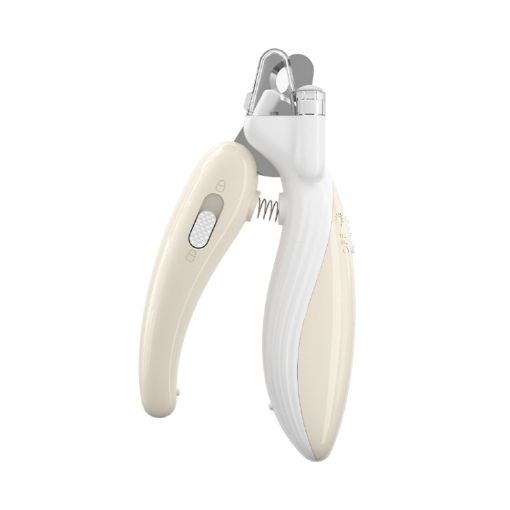 Pet Nail Clipper Dogs And Cats LED Fingernail Trimmers (Light Coffee) - 1