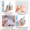 Pet Nail Clipper Dogs And Cats LED Fingernail Trimmers (Light Coffee) - 9