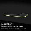 Tesla Model 3/Y 4pcs Car Door Handle Luminous Sticker Set - 7