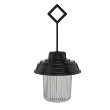 Picture of Outdoor LED Camping Light Canopy Hanging Lamp Portable Camping Tent Lights, Style: Battery Model Black