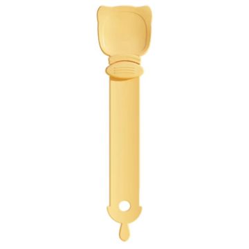 Cat Feeder Squeezer Pet Snack Spoon (Orange) - 1