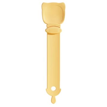 Picture of Cat Feeder Cat Strip Squeezer Pet Snack Minced Meat Feeding Spoon (Orange)