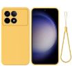 Yellow Silicone Phone Case for Xiaomi Poco X6 Pro 5G/Redmi K70E - 1
