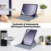 Samsung Galaxy Tab A9+ 360 Rotation Smart Leather Case with Keyboard - 7