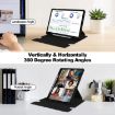 Samsung Galaxy Tab S9 FE 360 Rotation Leather Case with Keyboard - 7