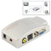 VGA to Video S-Video Converter Box - High Resolution - PC to TV - 1