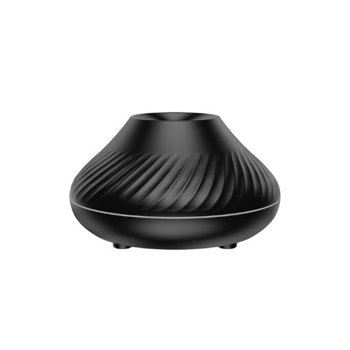 DQ705 Volcanic Flame Aroma Diffuser Essential Oil Lamp - Black - 1