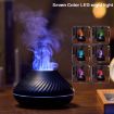 DQ705 Volcanic Flame Aroma Diffuser Essential Oil Lamp - Black - 3