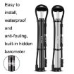 West Biking Portable Bicycle High Pressure Pump - Black - 2