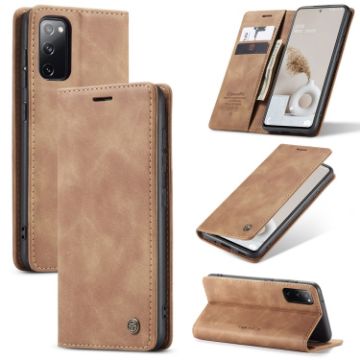 Samsung Galaxy S20 FE CaseMe 013 Leather Case - Brown - 1