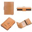 Baellerry RFID Anti-Theft Card Wallet Yellow Brown - 2