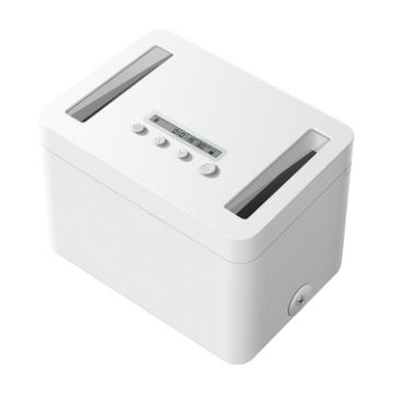 Vaydeer Metal Timed Self-Control Phone Lock Box - Small White - 1