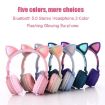 Cute Cat Ear Bluetooth Headphones - Purple - 2