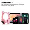 Cute Cat Ear Bluetooth Headphones - Purple - 5