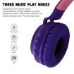 Cute Cat Ear Bluetooth Headphones - Purple - 7