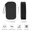 HAWEEL Electronic Organizer Double Layers Storage Bag - Black - 2
