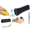 LED Flashlight Ultrasonic Dog Repeller Yellow - 2