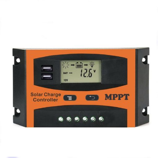 MPPT 60A Solar Controller 12V/24V with USB Output - 1
