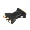 Gold Plated DVI-I 24+5 Male to 3 RCA Video Audio AV Converter - 3