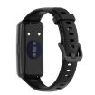 Black Silicone Watch Band for Huawei Band 7 - 2