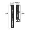 Black Silicone Watch Band for Huawei Band 7 - 4