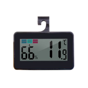 HT-6S Indoor Electron Temperature and Humidity Thermometer (Black) - 1