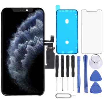 iPhone 11 Pro OLED LCD Screen Digitizer Full Assembly with Frame - Black - 1