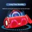 T&G TG642 RGB Light Waterproof Portable Bluetooth Speaker (Red) - 4