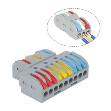 Picture of SPL-93 3 In 9 Out Colorful Quick Line Terminal Multi-Function Dismantling Wire Connection Terminal