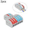 2pcs SPL-62 Colorful Quick Line Terminal Multi-Function Wire Connection Terminal - 1