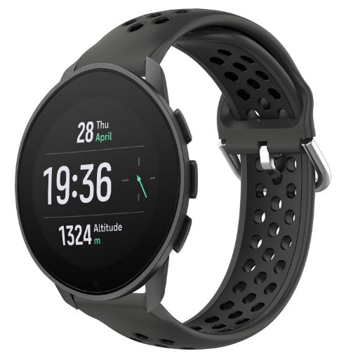 Suunto 9 Peak Pro 22mm Black Silicone Watch Band - 1