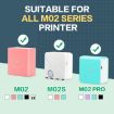Phomemo M02 Thermal Label Paper 3 Rolls - 50mm - Black Letter on Gold Powder Background - 4