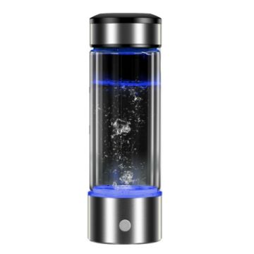 Portable Hydrogen-Rich Water Cup, 450ml (Black) - 1