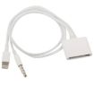 8 Pin Audio Adapter - White, Not Compatible with iOS 10.3.1+ - 3