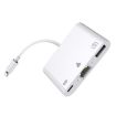 8 Pin to RJ45 Network Adapter + Charging Port + USB Camera Converter - 1