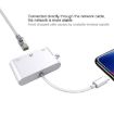 8 Pin to RJ45 Network Adapter + Charging Port + USB Camera Converter - 2