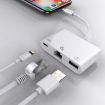 8 Pin to RJ45 Network Adapter + Charging Port + USB Camera Converter - 3